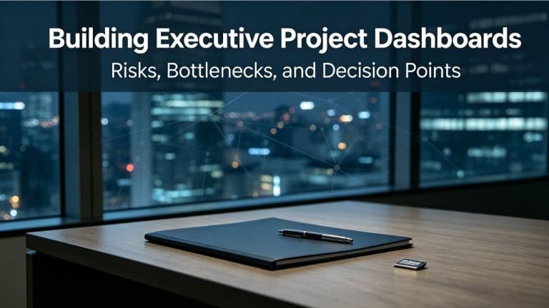 Building Executive Project Dashboards That Highlight Risks, Bottlenecks, and Decision Points