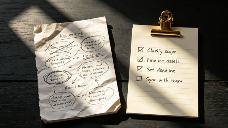 How to Turn Meeting Notes Into Actionable Project Records